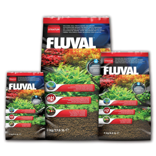 Fluval Stratum es un sustrato premium para acuarios plantados que mejora el crecimiento de las plantas, estabiliza los parámetros y fomenta raíces fuertes. Perfecto para acuarios naturales