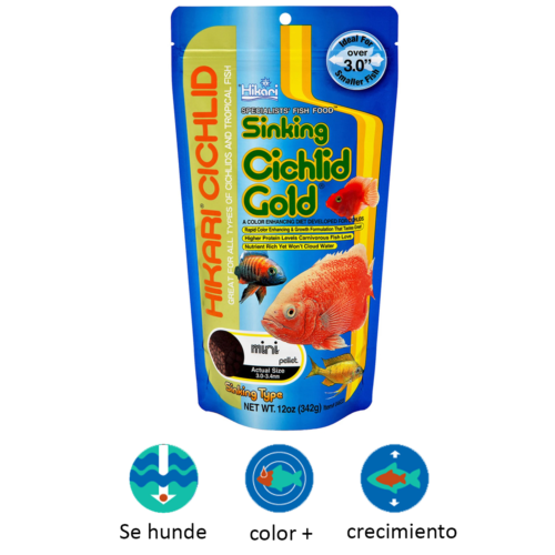 SINKING CICHLID GOLD® Mini - 12 Oz - MINI
