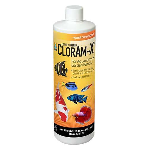 Hikari CLORAM-X® Ammonia Remover 16 Oz para acuarios, elimina amoníaco y trata hasta 960 galones – disponible en República Dominicana.