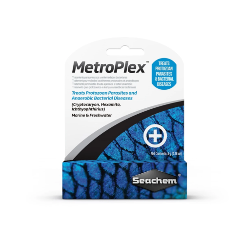 Seachem MetroPlex medicamento para tratar parásitos internos en peces de acuario.