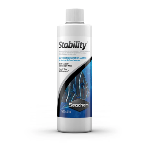 Seachem Stability 250 mL bacterias beneficiosas para acuarios.