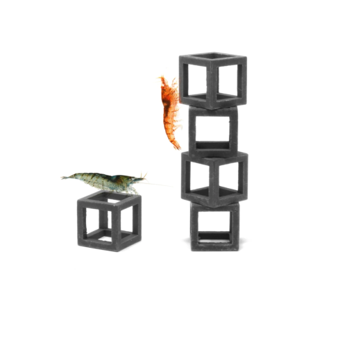 Aquavitro Shrimp Cubes refugio de cerámica para camarones de acuario.