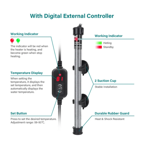 hygger hg096 200w aquarium heater
