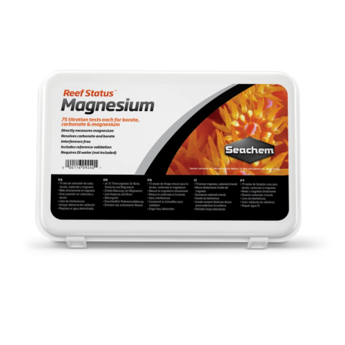 Seachem Reef Status Magnesium Carbonate Borate kit de prueba para acuarios marinos en República Dominicana.