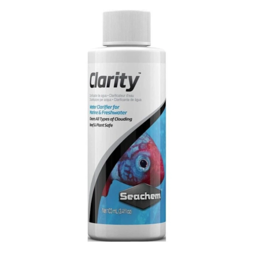 Seachem Clarity 100 mL clarificador de agua para acuarios.