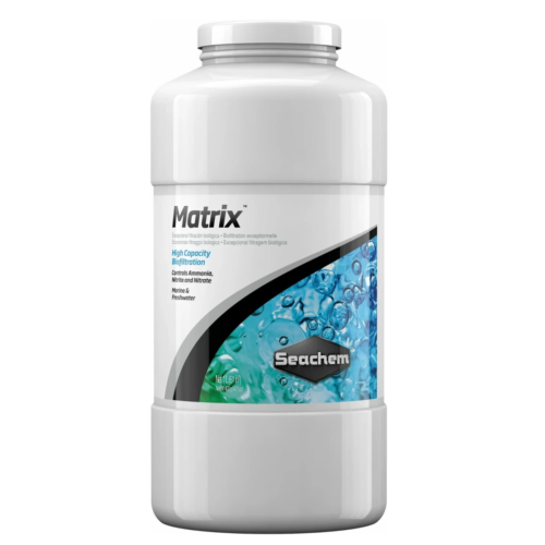Seachem Matrix 1 L material filtrante biológico para acuarios.