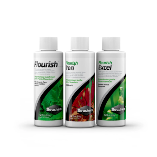 Seachem Plant Pack Fundamentals kit de fertilizantes para acuarios plantados con Flourish, Flourish Excel y Flourish Iron.