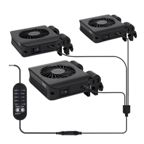 Hygger HG051-3FAN Aquarium Cooling Fan Ventilador para Acuario 3 Ventiladores