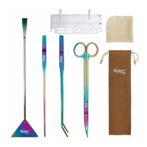 Hygger HG030 Kit de Herramientas Aquascaping 6 en 1 Acero Inoxidable Color