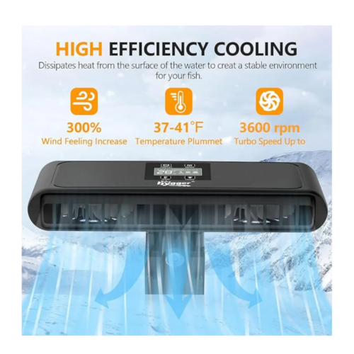 Ventilador enfriador Hygger HG140 para acuario