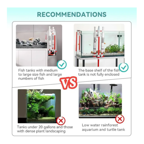 hygger hg141 red aquarium overflow filter