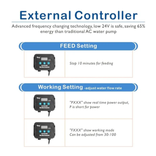 Hygger HG915-5000 Bomba de Agua Sumergible y Externa para Acuario (5000L/H)