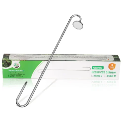 Hygger HC008-XL Difusor CO2 Acero Inoxidable XL 40cm para Acuario Plantado