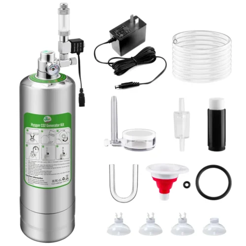 Hygger HC018-2L Sistema Generador CO2 Acero Inoxidable 304 2L Alta Precisión para Acuario Plantado